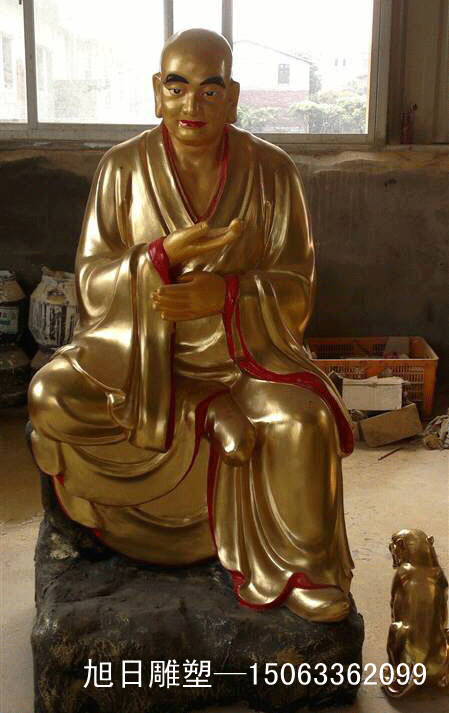 佛教人物形象烤漆雕塑