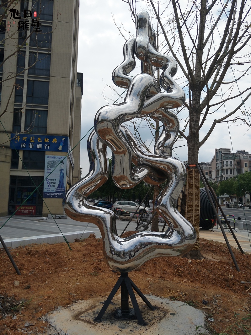 杭州不銹鋼雕塑304材質高度6米