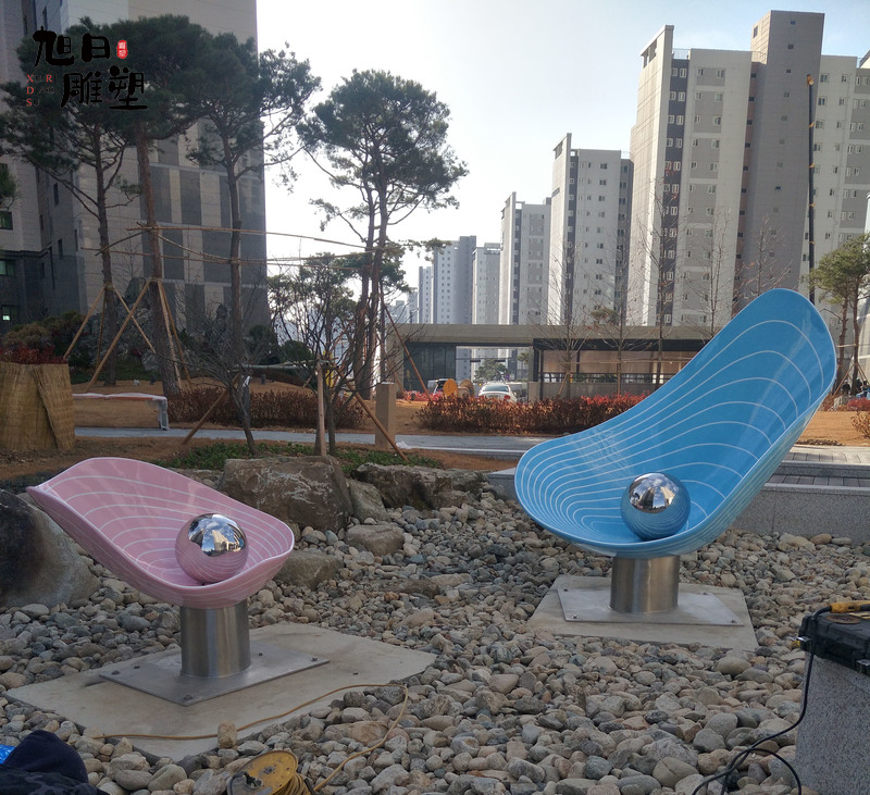出口韓國首爾不銹鋼雕塑304材質高度3米