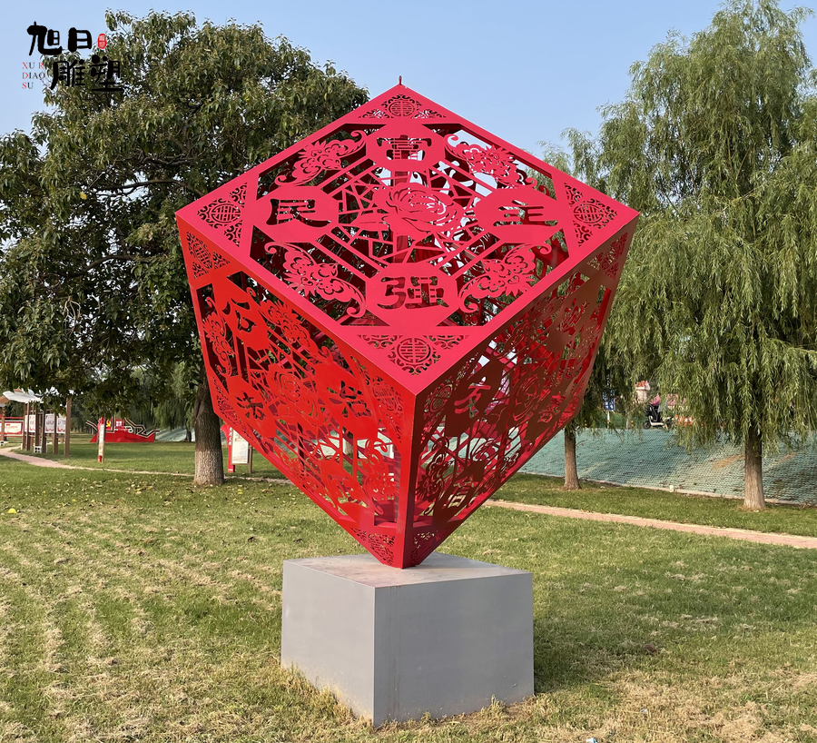 濟陽黃河公園不銹鋼雕塑高度5米